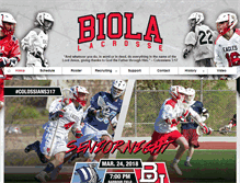 Tablet Screenshot of biolalacrosse.com